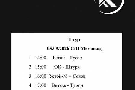 Стартует региональный этап по мини-футболу 8/8 среди мужских команд